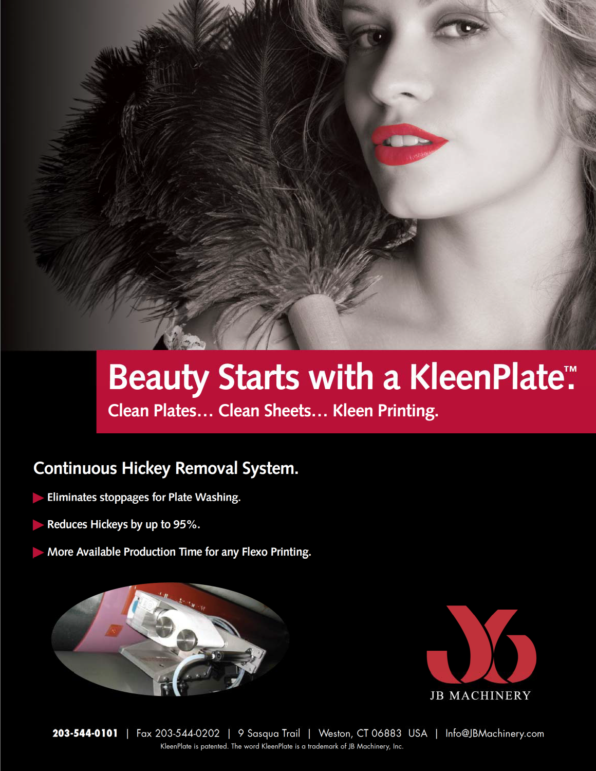 Learn more by viewing the JB Machinery KleenPlate Brochure